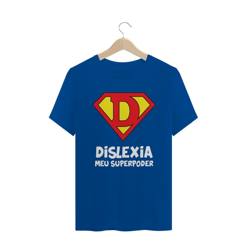Nome do produto  Camiseta Dislexia Meu Superpoder | Masculina